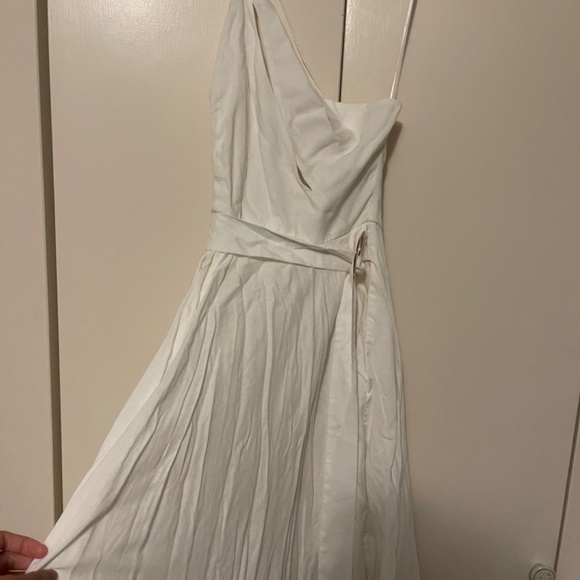 SAU LEE Morgan Dress in White - Picture 4 of 9